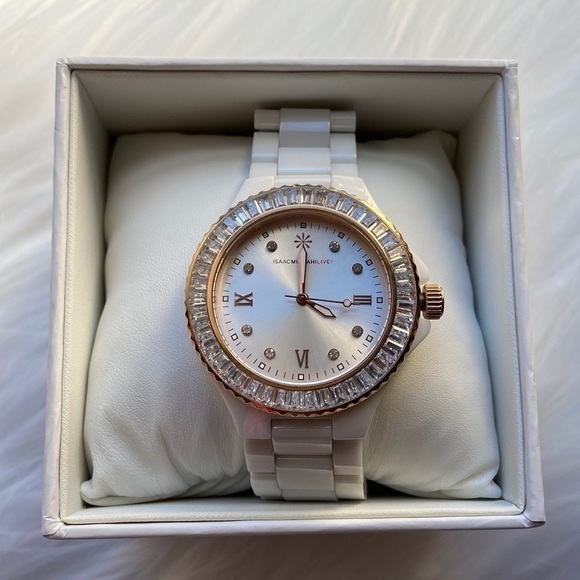 Isaac Mizrahi Jewelry - White Isaac Mizrahi Live! Watch